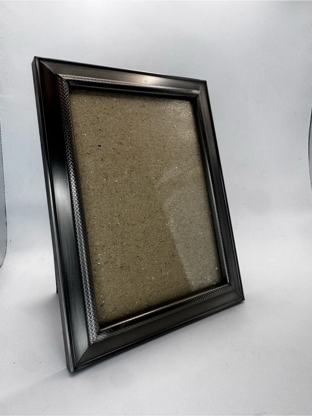 Malden Black silver Photo Frame with Textured Inner Trim